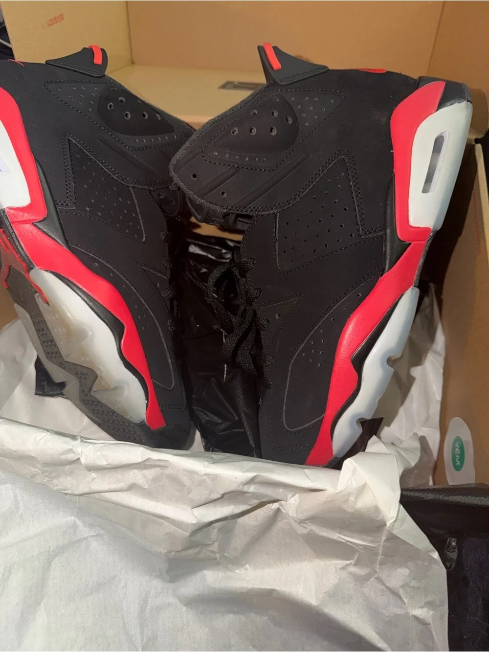 Nike Jordan Shoe Boxes with Red Jumpman Logos